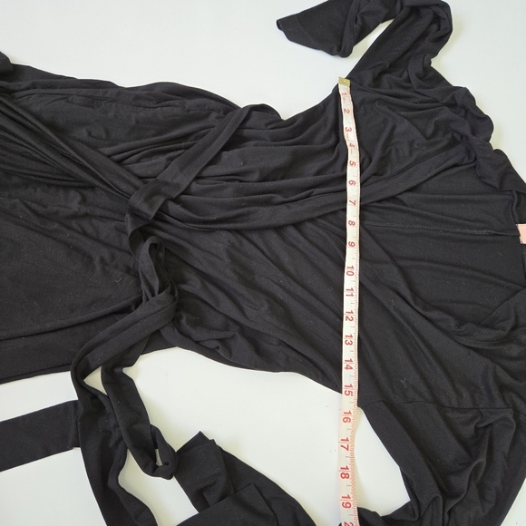 Nom Maternity Tessa Maternity‎ Nursing Wrap Dress Black Small Bamboo Jersey Knit - Picture 12 of 13